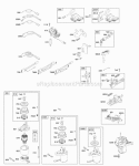 Alternator Electric Starter Electrical Flywheel Brake Ignition Diagram and Parts List for  Briggs and Stratton Engine